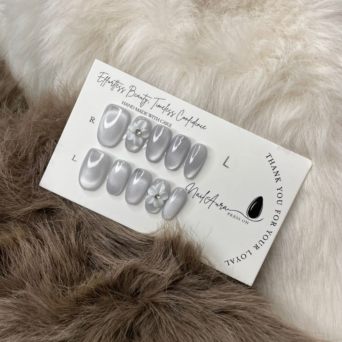 💗Oval Silver Pearl Elegance.